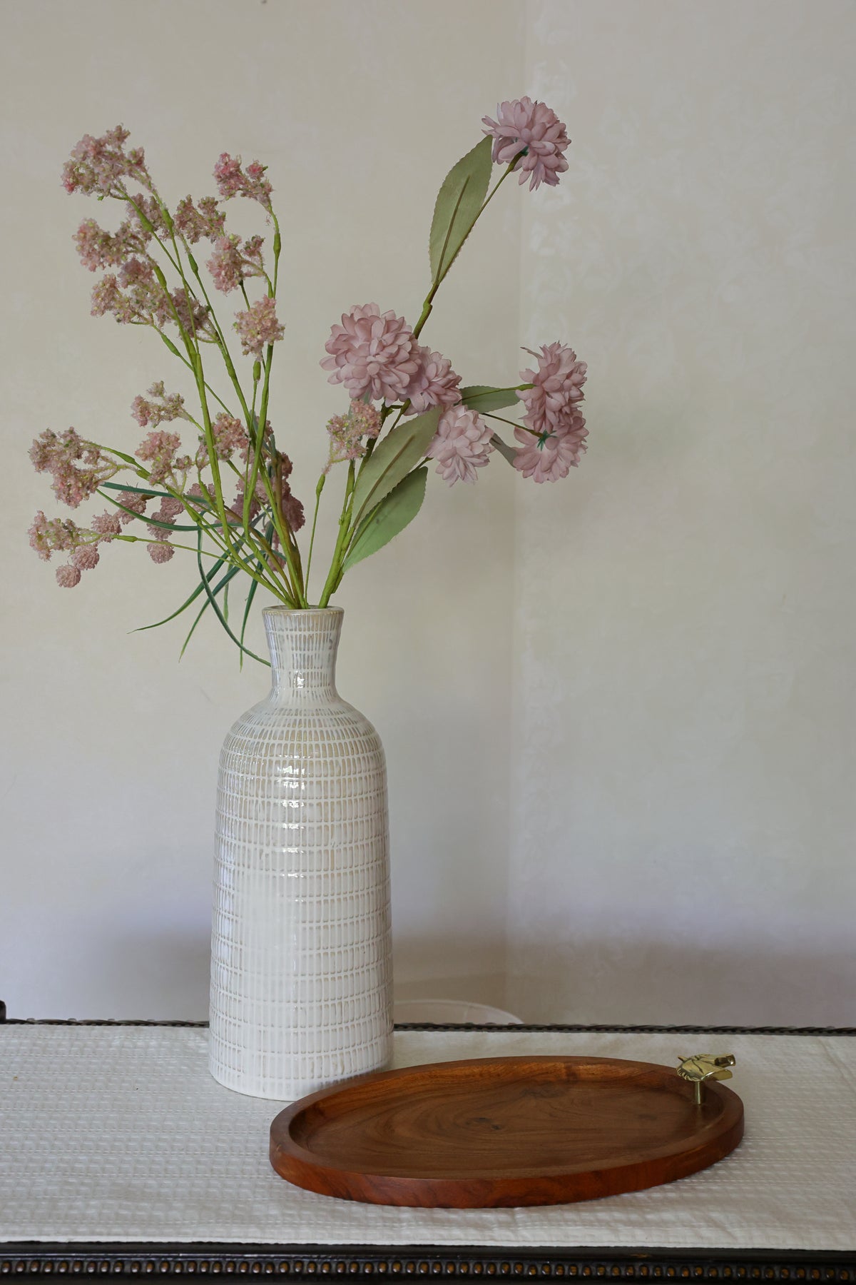 Horse wooden oval tray