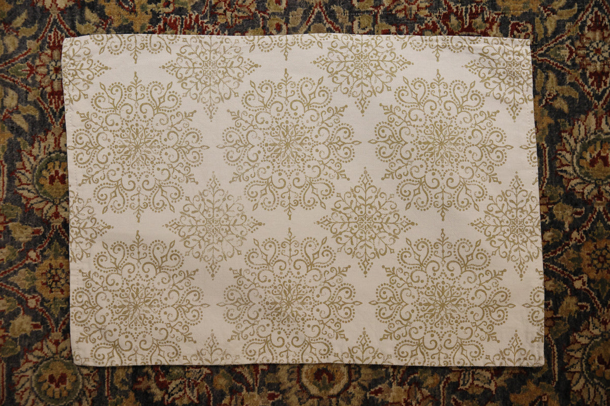 Beige & Gold Floral