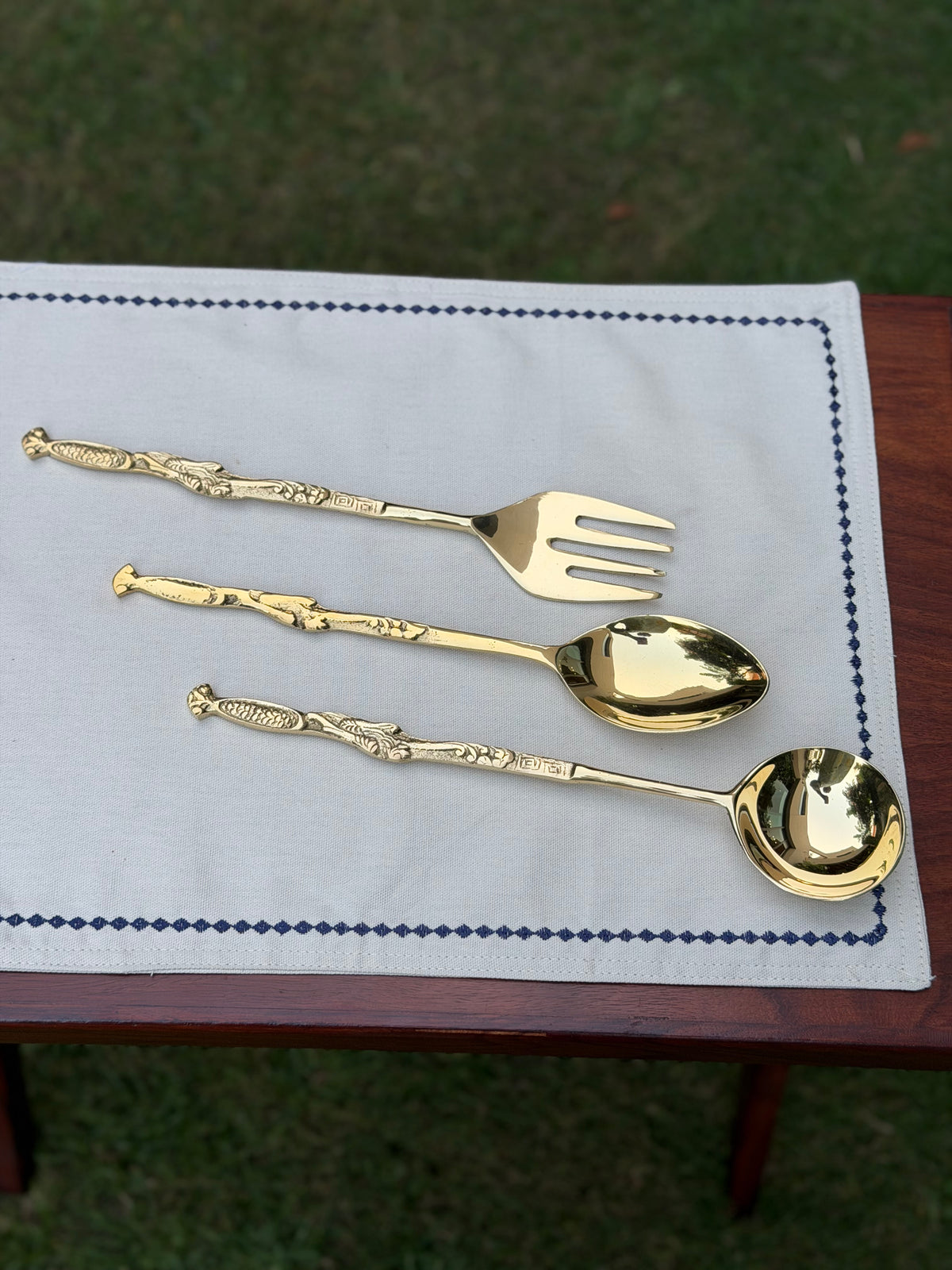 Egyptian serving spoon set