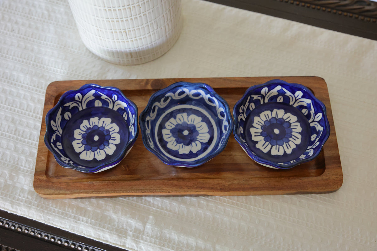 Ceramic chutney tray