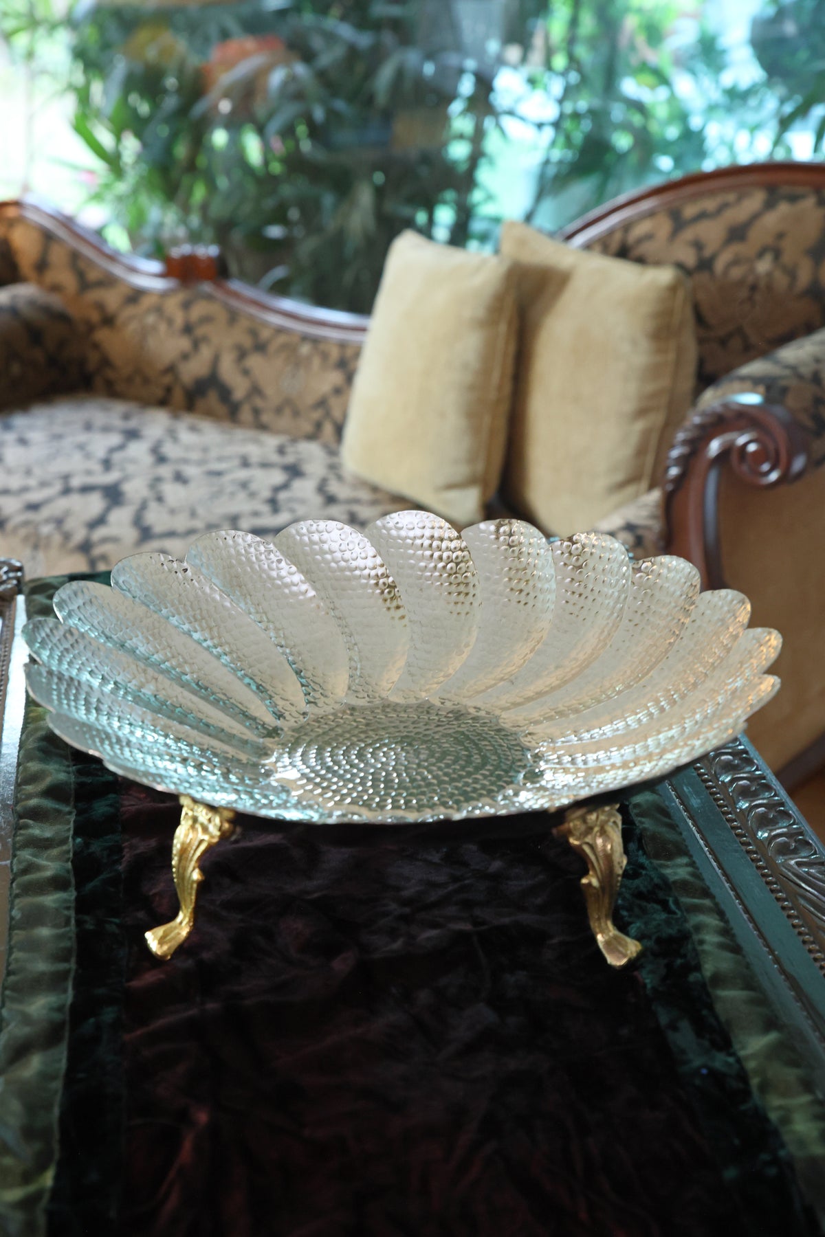 Scalloped flower bowl