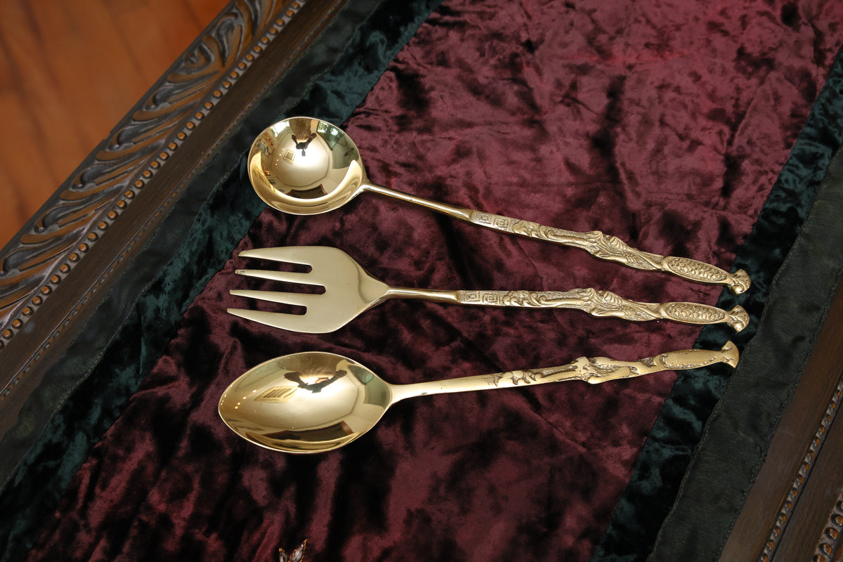 Egyptian serving spoon set