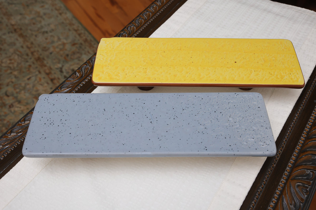 Ceramic long boat platter