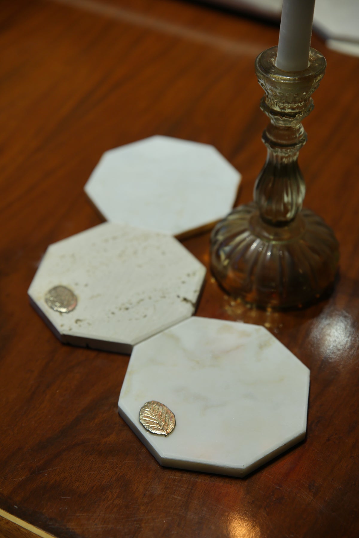 Travertine Bird Coaster