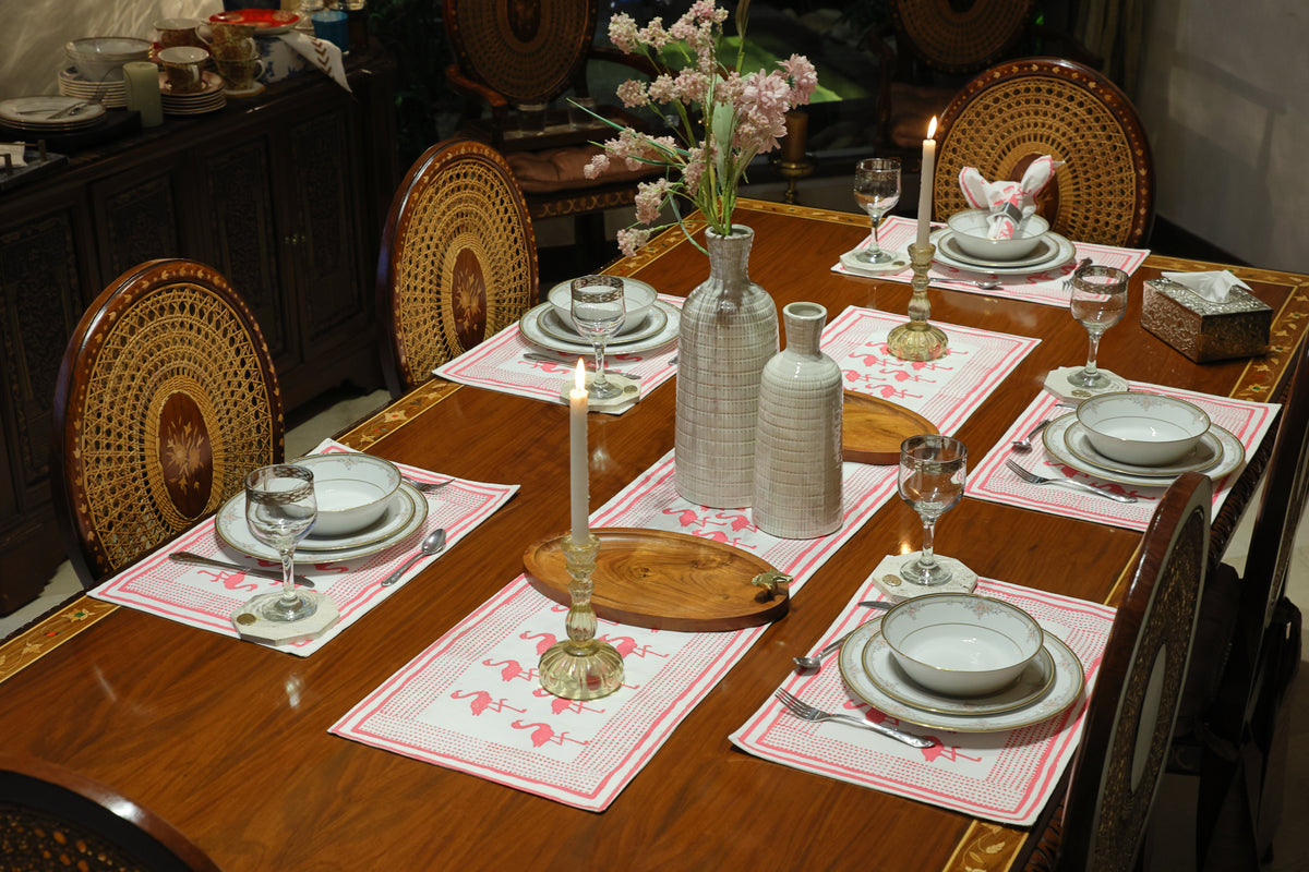 Pink Flamingo placemat Napkins