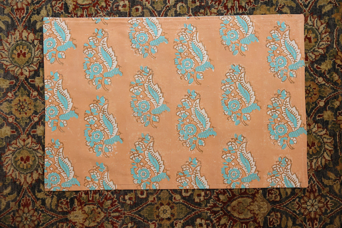 Peach Oriental Floral